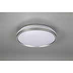 NL77619 Kingsley Bathroom Ceiling  Light 39cm LED Dimmable Silver/White Acrylic