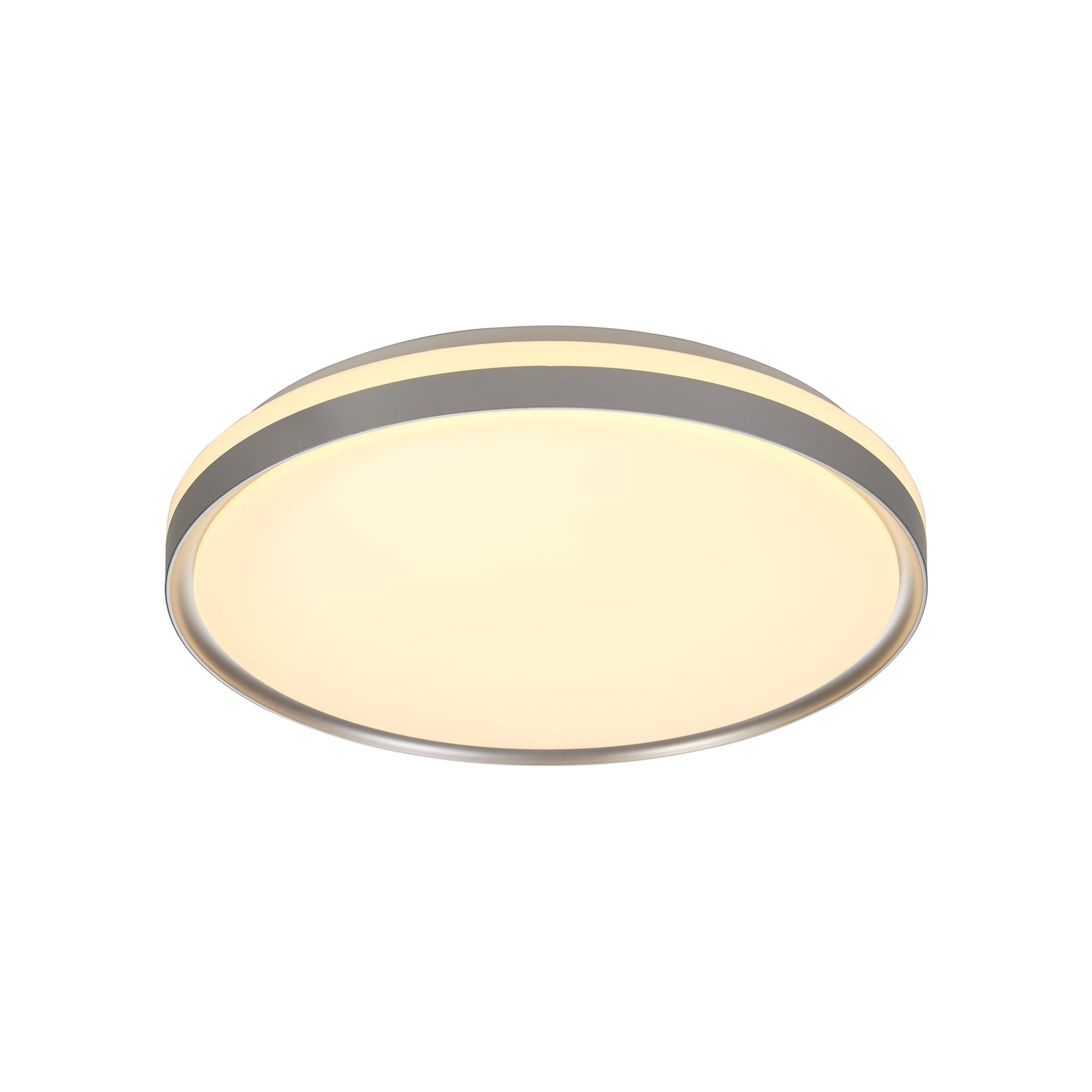 NL77629 Kingsley Bathroom Ceiling  Light 48cm LED Silver/White Acrylic