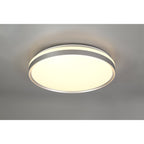 NL77629 Kingsley Bathroom Ceiling  Light 48cm LED Silver/White Acrylic