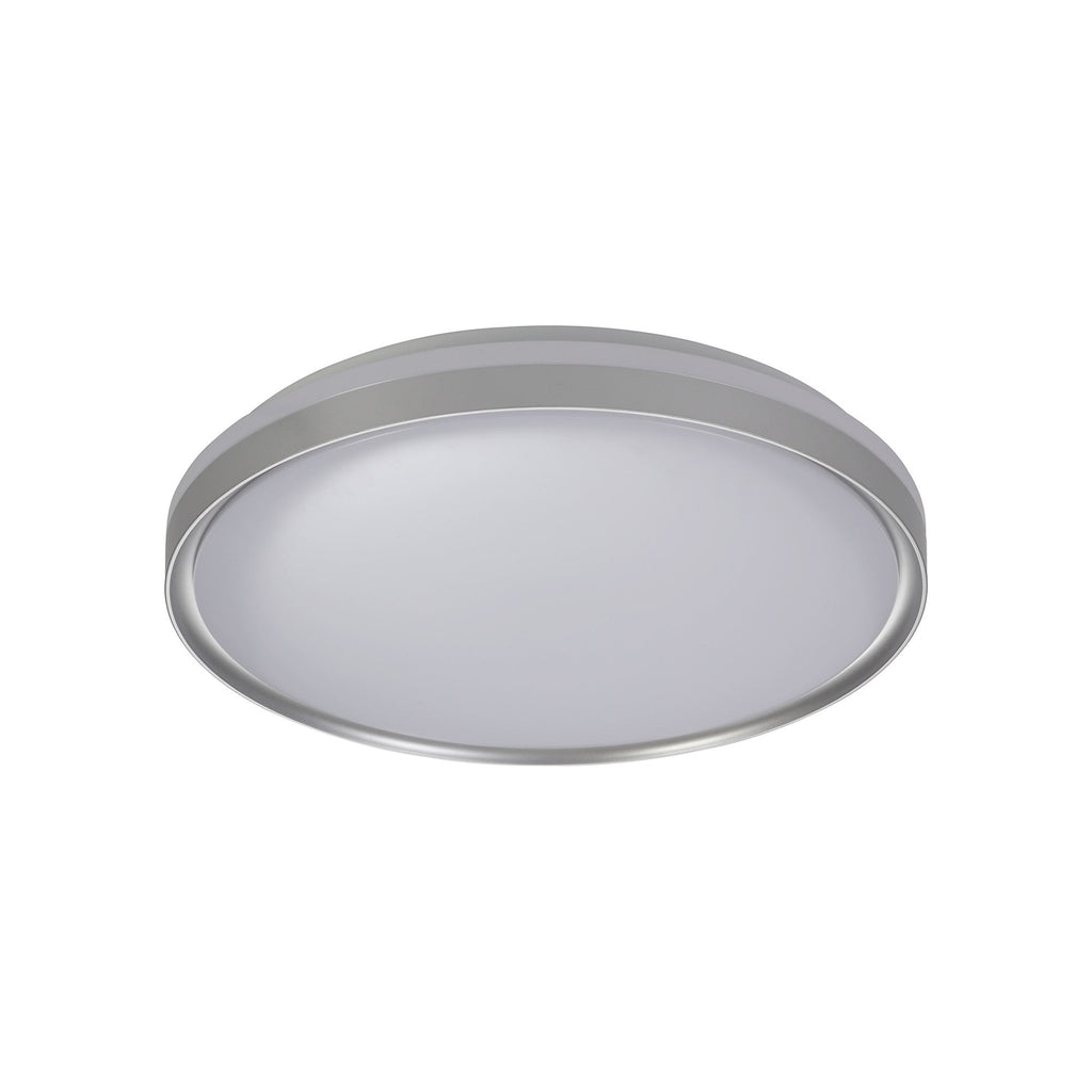 NL77629 Kingsley Bathroom Ceiling  Light 48cm LED Silver/White Acrylic