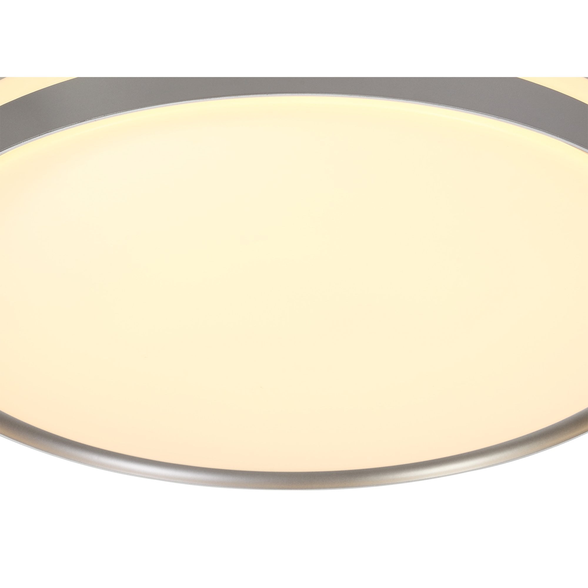 NL77629 Kingsley Bathroom Ceiling  Light 48cm LED Silver/White Acrylic