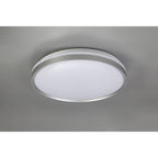 NL77629 Kingsley Bathroom Ceiling  Light 48cm LED Silver/White Acrylic
