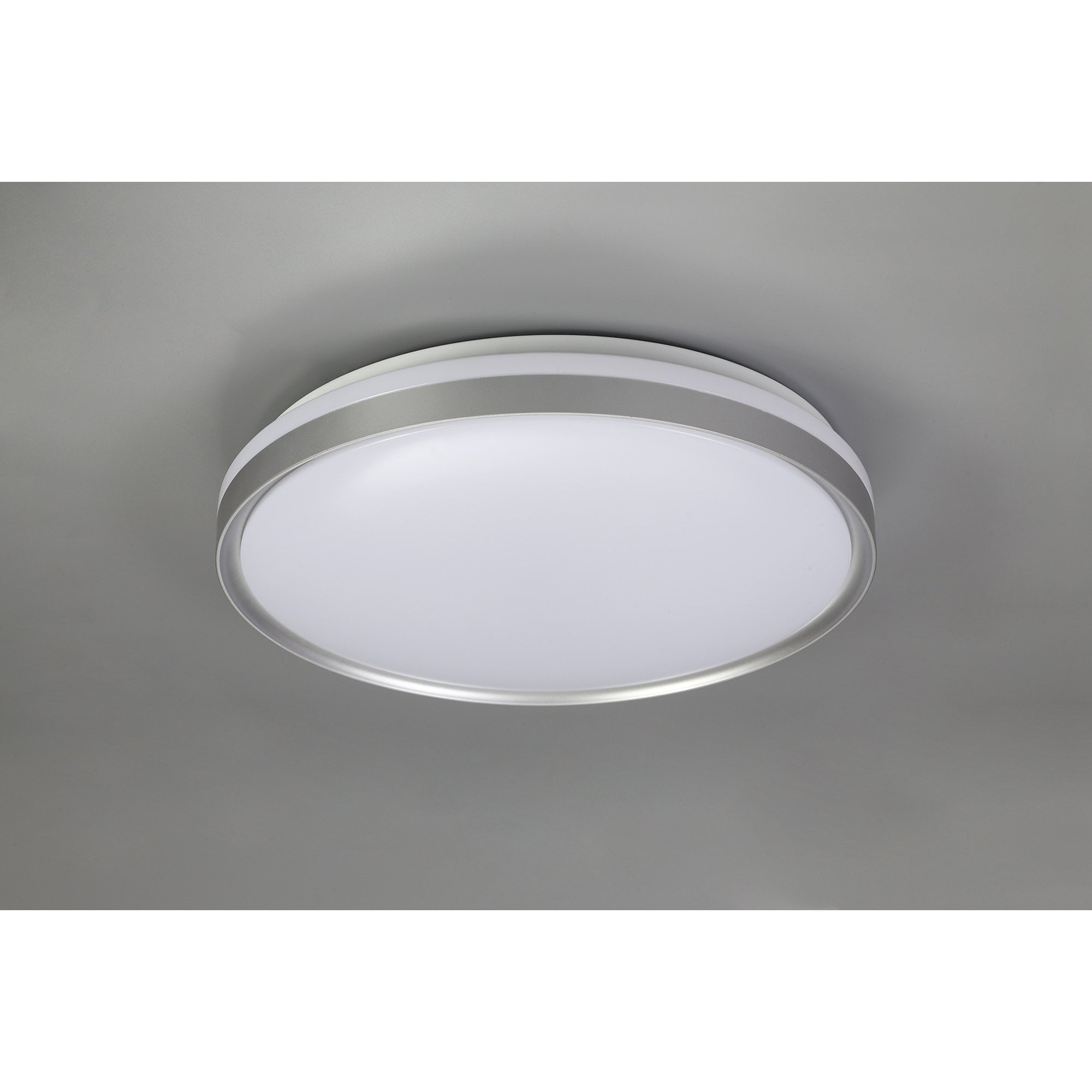 NL77629 Kingsley Bathroom Ceiling  Light 48cm LED Silver/White Acrylic