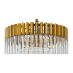 NL73509 Vienna Pendant Round 8 Light Brass/Glass