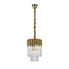 NL73519 Vienna Pendant Round 4 Light Brass/Glass