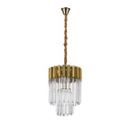 NL73519 Vienna Pendant Round 4 Light Brass/Glass