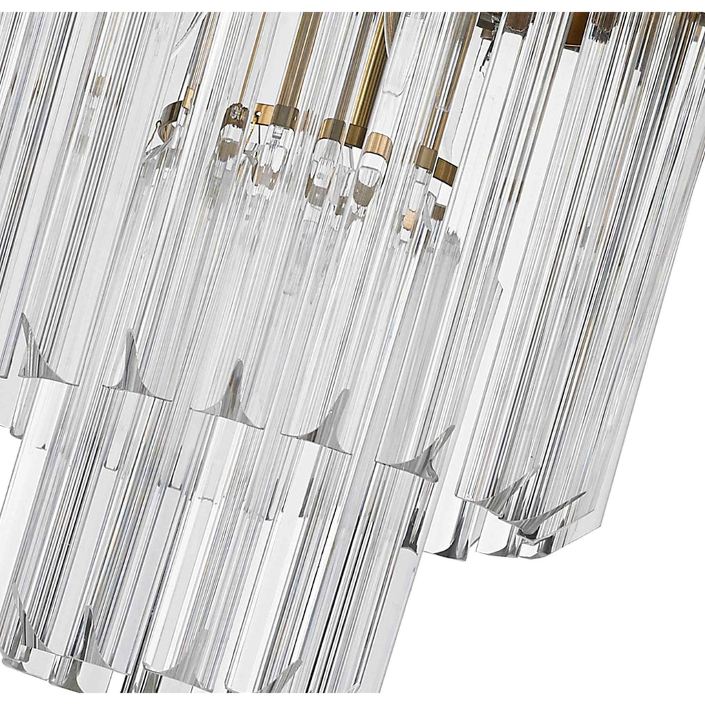 NL73519 Vienna Pendant Round 4 Light Brass/Glass