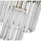 NL73519 Vienna Pendant Round 4 Light Brass/Glass