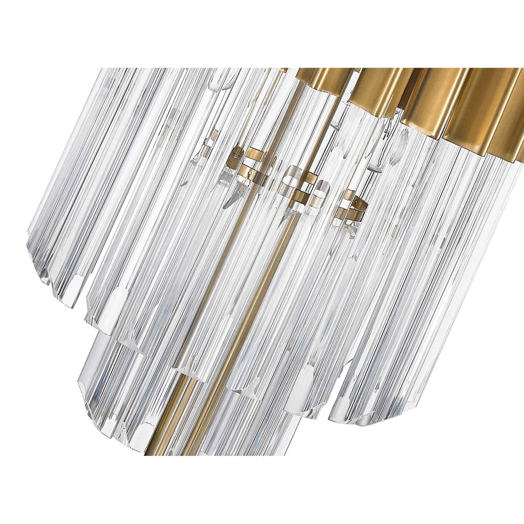 NL73529 Vienna Table Lamp 3 Light Brass/Glass