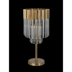NL73529 Vienna Table Lamp 3 Light Brass/Glass