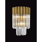 NL73539 Vienna Wall Light 3 Light Brass/Glass