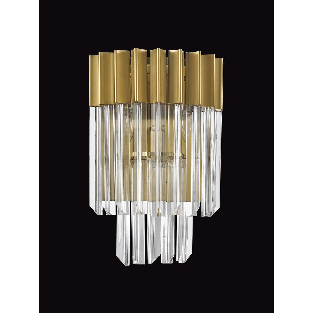 NL73539 Vienna Wall Light 3 Light Brass/Glass