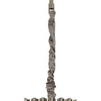 NL73729 Vienna Pendant Round 5 Tier 19 Light Polished Nickel Clear Glass