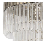 NL73729 Vienna Pendant Round 5 Tier 19 Light Polished Nickel Clear Glass