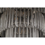 NL73729 Vienna Pendant Round 5 Tier 19 Light Polished Nickel Clear Glass