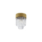 NL82279 Vienna Ceiling Round 3 Light Brass/Clear Glass