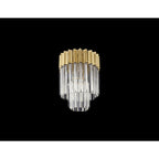 NL82279 Vienna Ceiling Round 3 Light Brass/Clear Glass