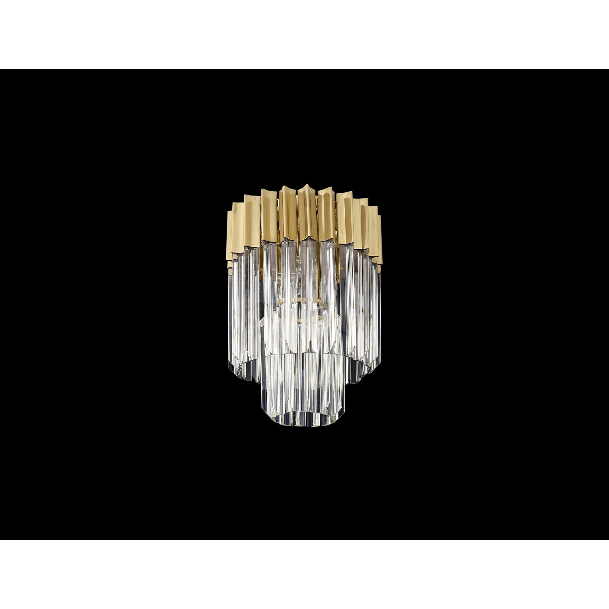 NL82279 Vienna Ceiling Round 3 Light Brass/Clear Glass