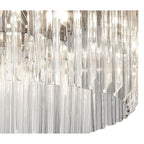 NL82289 Vienna Ceiling Round 7 Light Brass/Clear Glass
