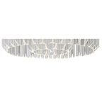 NL82289 Vienna Ceiling Round 7 Light Brass/Clear Glass
