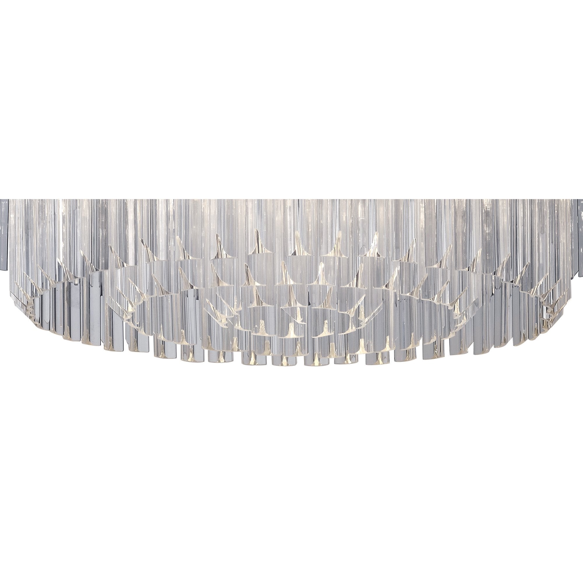NL82299 Vienna Ceiling Round 12 Light Brass/Clear Glass