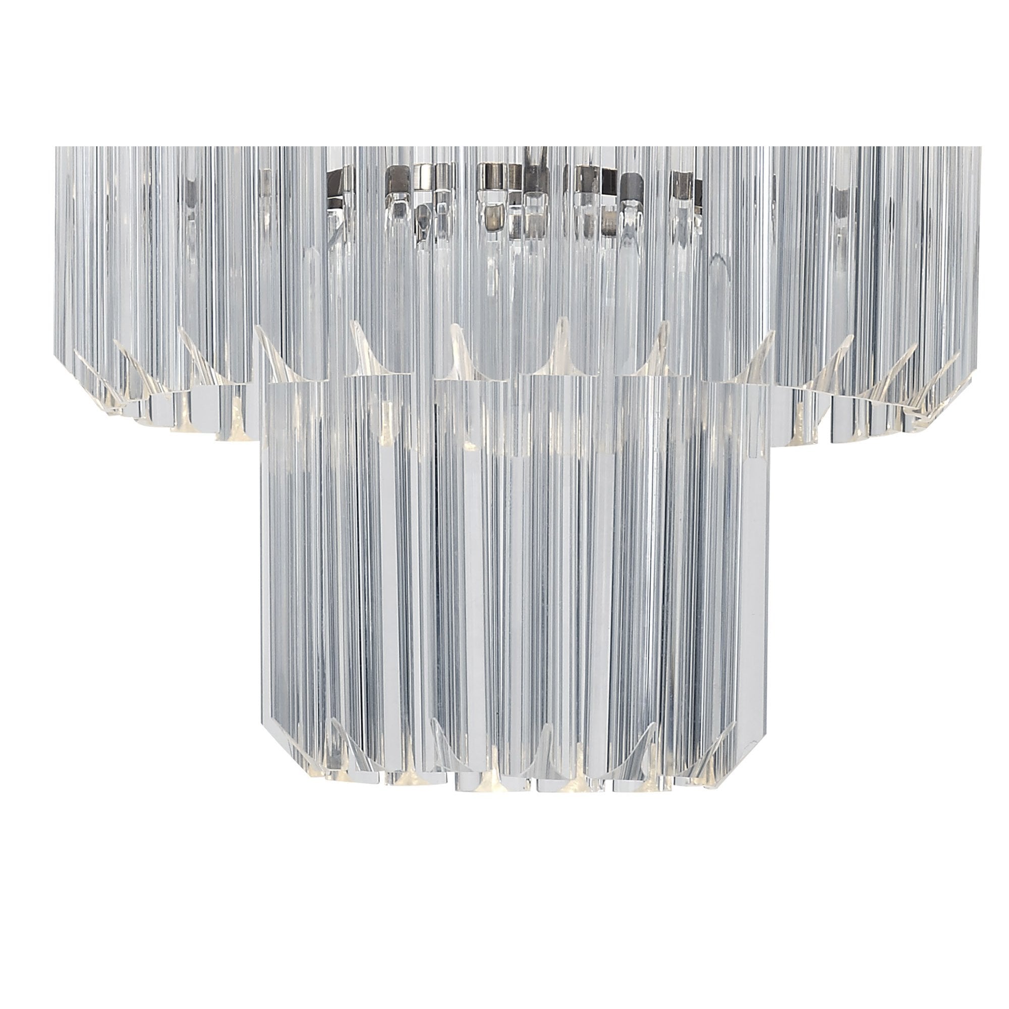 NL82309 Vienna Pendant Round 5 Tier 18 Light Brass/Clear Glass