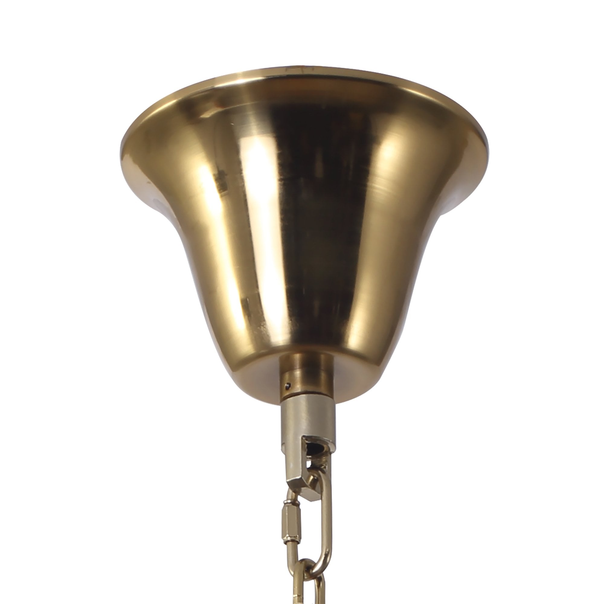 NL82309 Vienna Pendant Round 5 Tier 18 Light Brass/Clear Glass