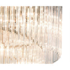 NL82319 Vienna Pendant Round 5 Tier 23 Light Brass/Clear Glass