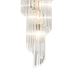 NL82319 Vienna Pendant Round 5 Tier 23 Light Brass/Clear Glass