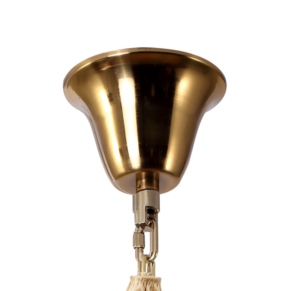 NL82319 Vienna Pendant Round 5 Tier 23 Light Brass/Clear Glass