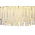 NL82359 Vienna Pendant Round 12 Light Polished Nickel/Clear Glass