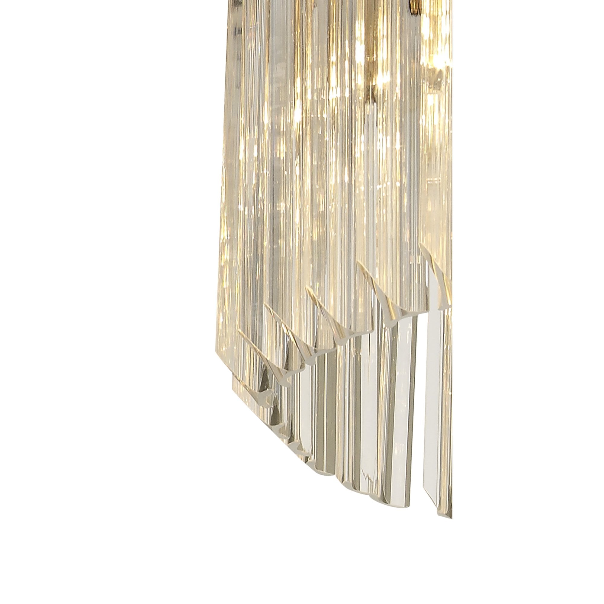 NL82369 Vienna Pendant Round 8 Light Polished Nickel/Clear Glass