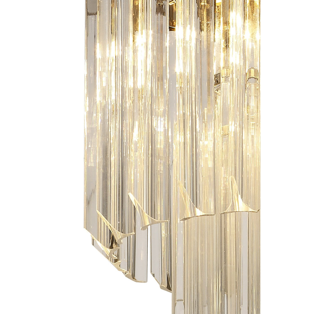NL82379 Vienna Pendant Round 4 Light Polished Nickel/Clear Glass