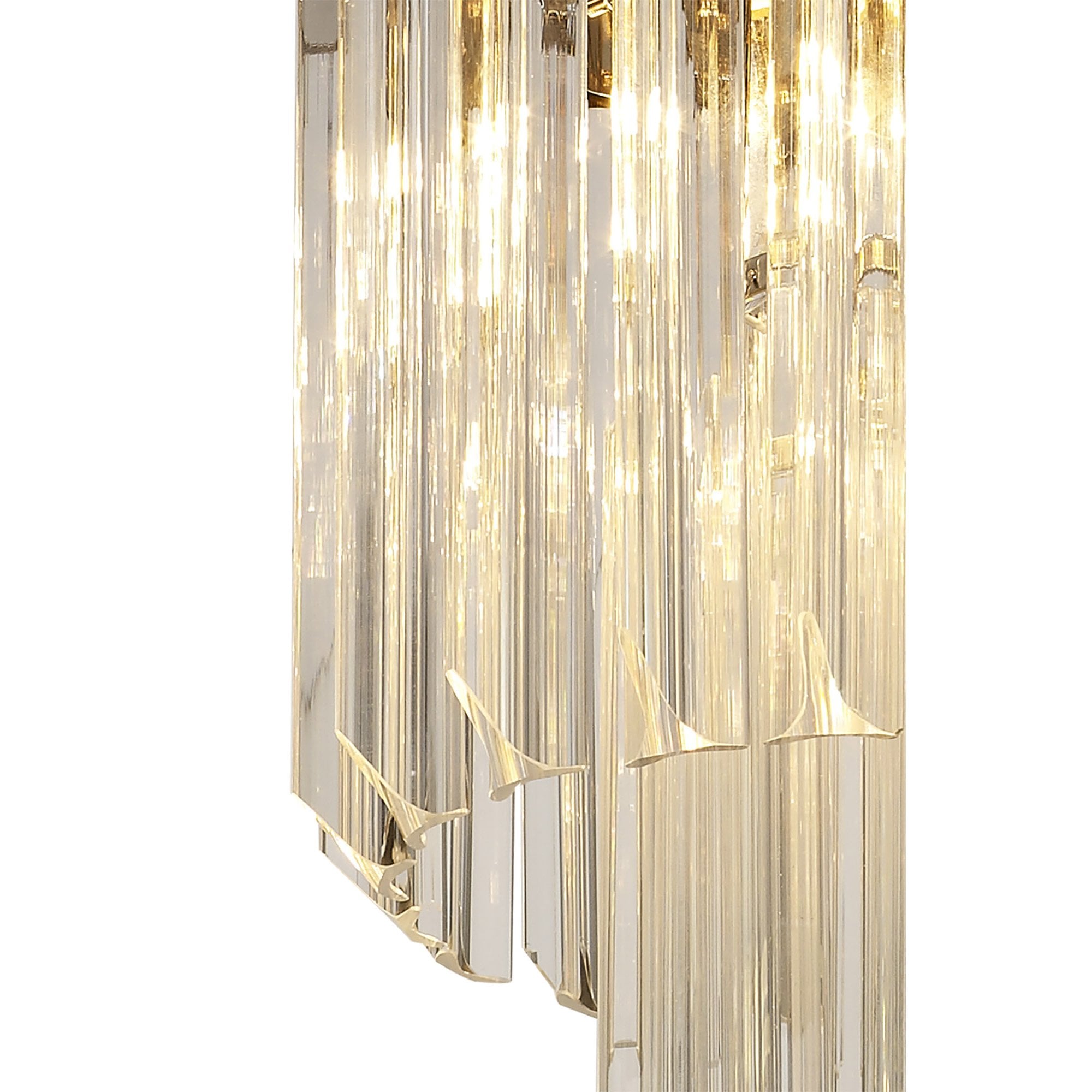 NL82379 Vienna Pendant Round 4 Light Polished Nickel/Clear Glass