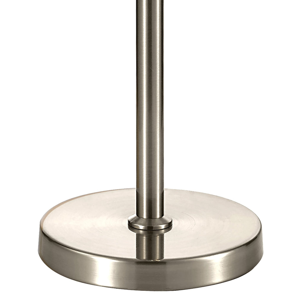 NL82389 Vienna Table Lamp 3 Light Polished Nickel/Clear Glass
