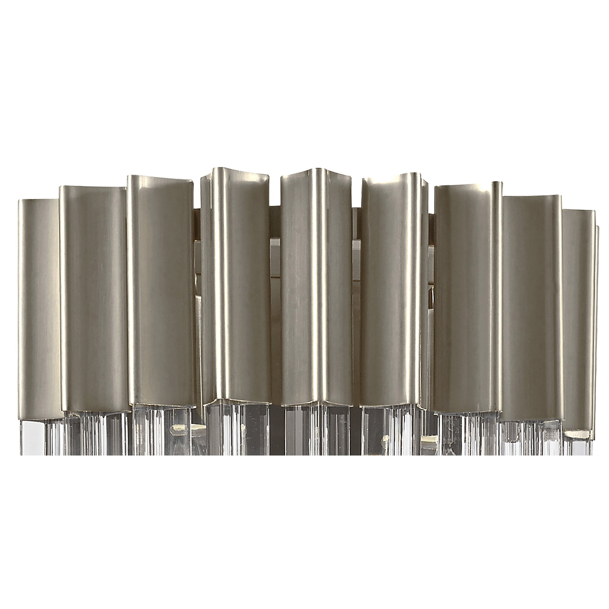 NL82399 Vienna Wall 3 Light Polished Nickel/Clear Glass