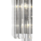 NL82399 Vienna Wall 3 Light Polished Nickel/Clear Glass