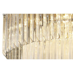 NL82429 Vienna Ceiling Round 12 Light Polished Nickel/Clear Glass