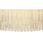 NL82429 Vienna Ceiling Round 12 Light Polished Nickel/Clear Glass