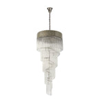 NL82439 Vienna Pendant Round 5 Tier 23 Light Polished Nickel/Clear Glass