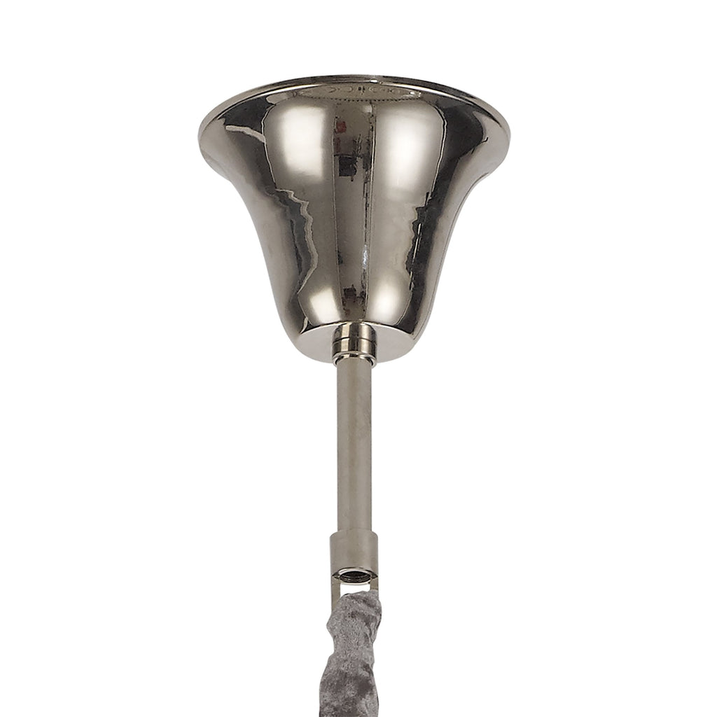 NL82439 Vienna Pendant Round 5 Tier 23 Light Polished Nickel/Clear Glass
