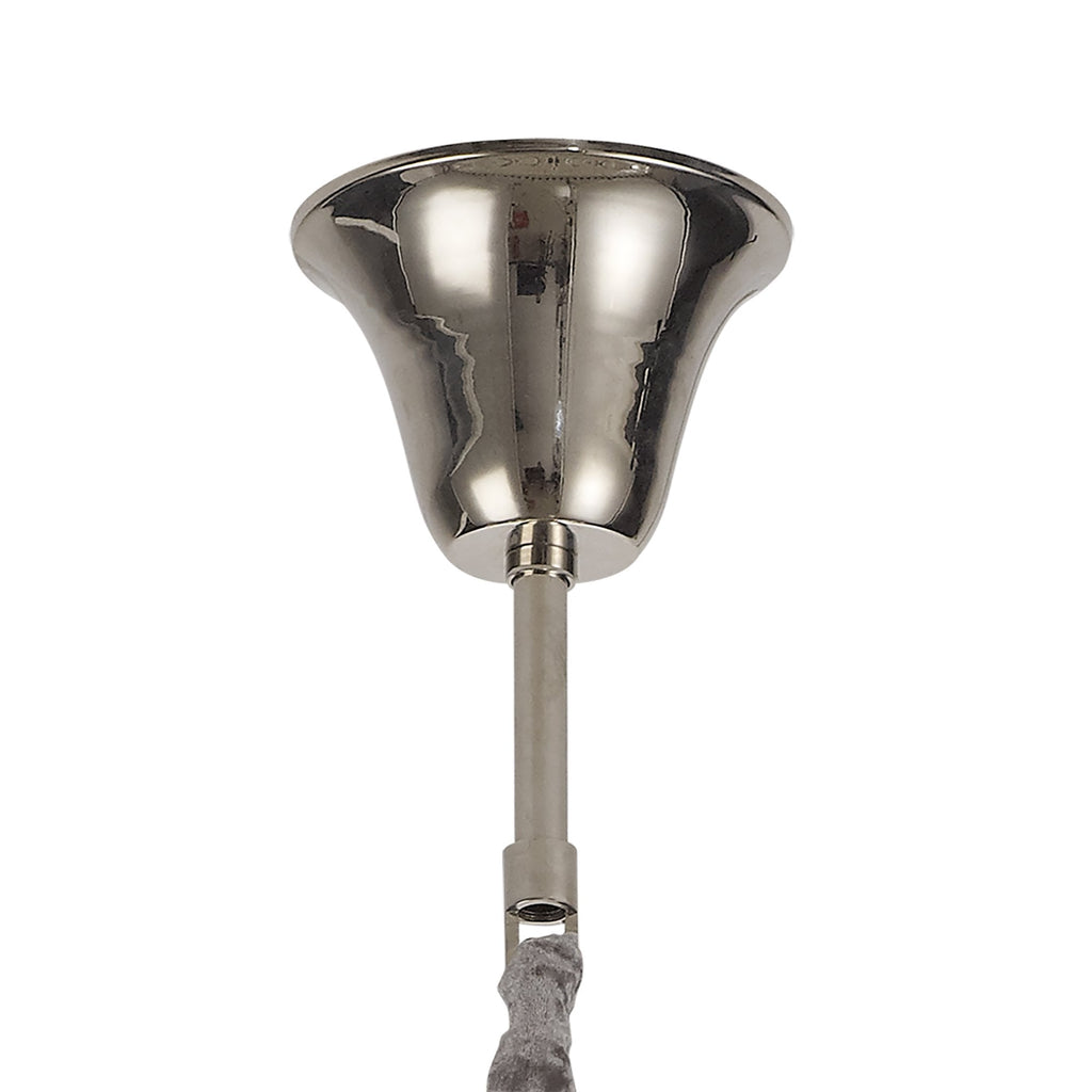 NL82449 Vienna Pendant Round 7 Tier 31 Light Polished Nickel/Clear Glass