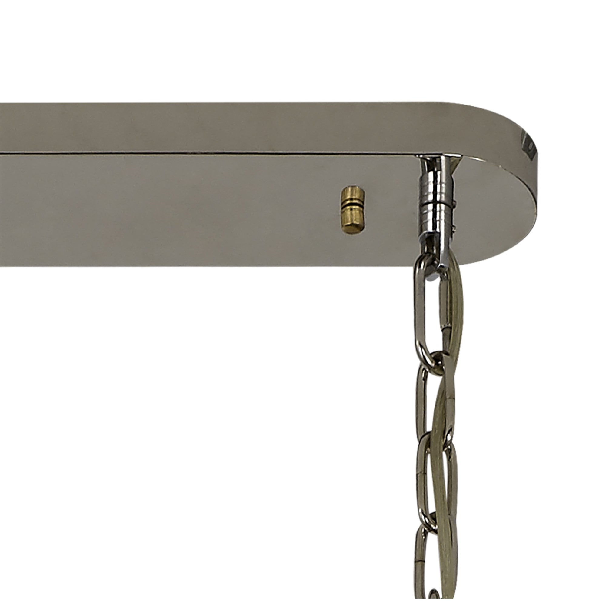 NL82459 Vienna Pendant Rectangle 5 Light Polished Nickel/Clear Glass
