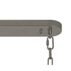 NL82469 Vienna Pendant Rectangle 7 Light Polished Nickel/Clear Glass