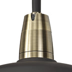 NL78469 Koby Outdoor Wall Lamp 1 Light Matt Black/Brushed Bronze