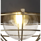 NL78469 Koby Outdoor Wall Lamp 1 Light Matt Black/Brushed Bronze