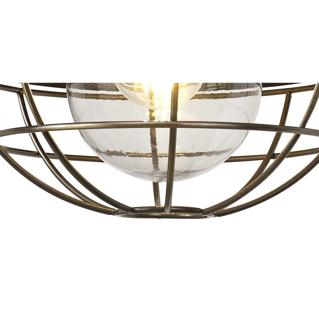 NL78469 Koby Outdoor Wall Lamp 1 Light Matt Black/Brushed Bronze