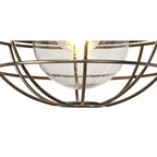 NL78469 Koby Outdoor Wall Lamp 1 Light Matt Black/Brushed Bronze