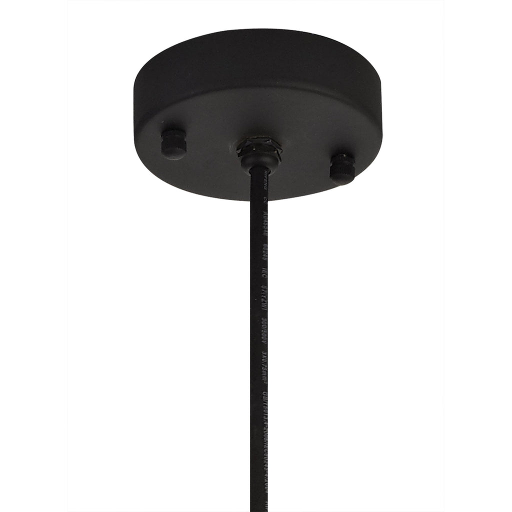 NL78479 Koby Outdoor Pendant 1 Light Matt Black/Brushed Bronze