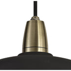 NL78479 Koby Outdoor Pendant 1 Light Matt Black/Brushed Bronze